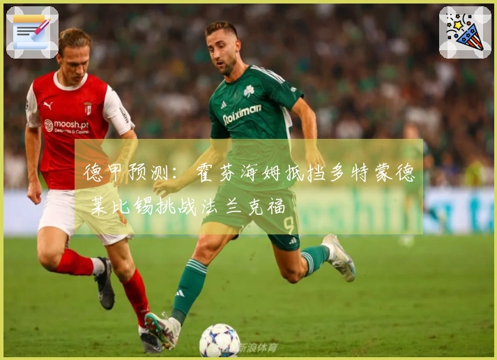 德甲预测：霍芬海姆抵挡多特蒙德 莱比锡挑战法兰克福